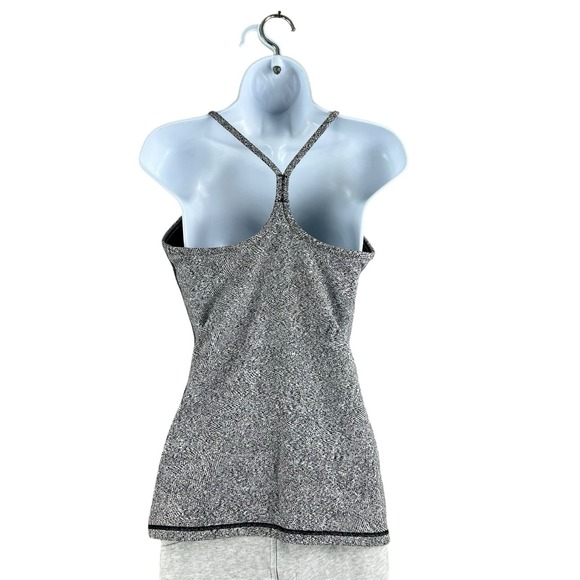 Lululemon Tank Top Womens Size 10 Gray Power Y Athletic Activewear Yoga - Picture 2 of 6